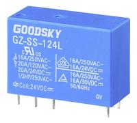 GoodSky GZ-SS-124L Relais pour circuits imprimés 24 V/DC 20 A 1 inverseur (RT) 1 pc(s) Tube