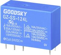 GoodSky GZ-SS-124L Relais pour circuits imprimés 24 V/DC 20 A 1 inverseur (RT) Tube