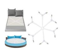 GOODTIMES Update Clips pour drap de lit, sangles de drap réglables, attaches de serrage, triangle à 6 côtés, résistant pour matelas ronds et carrés et forme, gardant vos draps en place