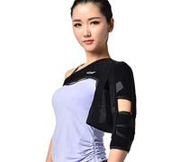 GOODTOP Orthèse d'épaule Ajustable, Appui d'épaule pour la prévention des blessures, Articulation ca disloquée, Douleur à l'épaule gelée, arthrite (3 en 1),Black,leftarm