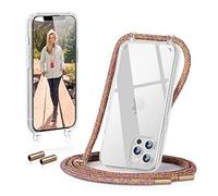 GOODVISH Coque pour iPhone 12 iPhone 12 Pro avec Cordon de Collier 6.1", Coque iPhone 12 Transparente TPU Bumper Etui Housse avec Cordon Réglable Téléphone Lanyard Case Collier Cover, Rainbow
