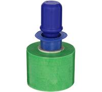 Goodwrappers VSR OXOP312018 Lot de 18 rouleaux de film étirable linéaire en polyéthylène basse densité teinté vert avec 1 distributeur réutilisable et freins à main, 180 m de long x 7,6 cm de large x