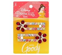 Goody Hinge Jewel Clip - Disney Princess Belle - Slideproof Rhinestone Hair Accessories for Men Women Boys & Girls - Style avec facilit et garde