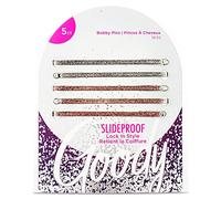 Goody Icy Holiday Enameled Bobby Pin Set - 5 Count, Silver and Gold - Hair Accessories for Men, Women, Boys and Girls to Style With Ease and Keep Your Hair Secured - For All Hair Types