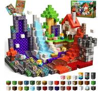 Goody King Construction magnetique Enfant 150 Pièces Blocs de Construction magnetique Aventure en forêt, Montessori Cube Magnétique Garçons et Filles pour Jouet Enfant 3 4 5 6 7 8 9+ Ans Cadeaux