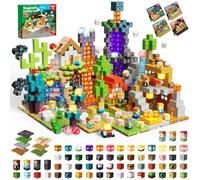 Goody King Construction Magnétique Enfant 200 Pièces + 8 Plaques de Base, 4 Univers: Portail, Veine Minérale, Ruines & Chambre Intérieure, Jeu de Construction Créatif Cadeau pour Enfants de 4 à 12 Ans