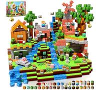 Goody King Cube Magnétique 300 Pièces - Thème Forêt-Bibliothèque avec Animaux & Route - Jeu de Construction Magnetique Enfant - Magnetic Blocks 3+ Ans Jouet Créatif Montessori Cadeau STEM pour Enfants