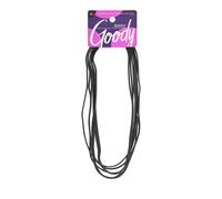 GOODY Lot de 6 bandeaux plats et ?troits pour cheveux fins et fins pour femmes Ouchless Noir