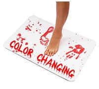 Goody Products Le Tapis de Bain Murder Mat Change de Couleur Devient instantanément Rouge Lorsque Le Tapis de Douche Humide Montre du Sang - en Attente de Brevet