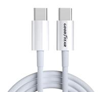 Goodyear 1 câble USB-C vers USB-C 3.0 100 cm pour iPhone 16/Plus/Pro/Max,15/Plus/Pro/Max,iPad Pro Air,MacBook,Galaxy S24/S23/S22/A54,Redmi,Pixel 9/9 Pro/9 ProXL/8, PS5, charge/synchronisation des