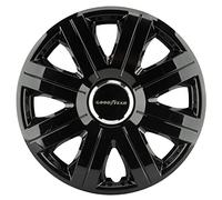 Goodyear 75510 Enjoliveur de Roue Flexo, 14", 4 pièces, Argent, en Aluminium, Noir