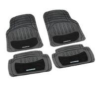 Goodyear 77136 Jeu de Tapis de Sol en Caoutchouc avec Inserts en Moquette, Universel, Set de 4