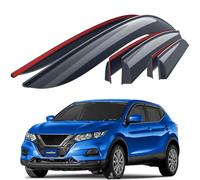 Goodyear Adhésif Déflecteurs d'air Compatible avec Nissan Qashqai 2013-2021 SUV - Déflecteur d'air, Fenêtre, Deflecteur pour Auto - Protection Soleil&Pluie - Installation Facile -6Pc