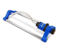 Goodyear - Arroseur oscillant de Jardin avec 17 Buses en Laiton, Forme en éventail, Grande Surface de Couverture 50-220 m², portée 7,5-16,5 m, raccord 1/2" et Pression réglable de 2 à 10 Bars