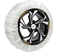Goodyear, Chaînes à neige en tissu ultra GRIP taille L, lot de 2 pièces, montage rapide sans vibration pour jantes en alliage, homologuées EN 16662-1, sécurité et traction sur glace