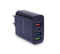 Goodyear Chargeur Mural de Téléphone 220 V 5 Ports : 3 USB + 2 USB-C, 65 W, pour Smartphone, Tablette, Pc, Batterie Externe