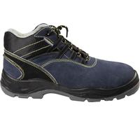 Goodyear Chaussures de sécurité Hautes S1P avec métal en Cuir suédé Couleur Bleu et Noir Taille 39