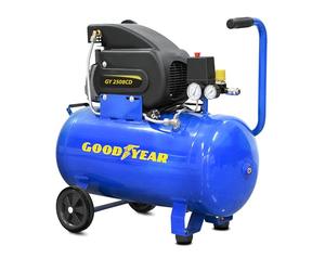 Goodyear - Compresseur d'air de 50 L, Capacité d'aspiration 188 litres/minute, 2 800 tr/min, Pression nominale 8 bars/115 PSI, Protection contre les surcharges, Régulateur robuste