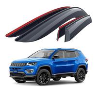 Goodyear Déflecteurs pour/Compatible avec Jeep Compass 16-26 - Adhésif 4Pc. | Jeep Compass 16-26 - réduit le bruit du vent, réduit la buée, robuste et durable