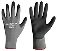 Goodyear Gants de travail en nylon et latex, taille 8, couleur noir/gris