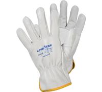 Goodyear Gants en cuir Rump taille 9 couleur blanc, gants de travail