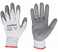 Goodyear Gants en nylon et nitrile taille 9 blanc/gris, gants de travail