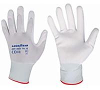 Goodyear Gants en polyester et polyuréthane taille 10 couleur blanc, gants de travail
