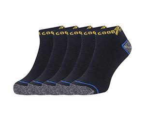 Goodyear GYSCK026 formateur cheville Liner 5 paires de chaussettes, Noir/Gris, Taille