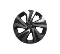 Goodyear Jeu de 4 enjoliveurs de 14 Pouces modèle Montréal Noir/Argent. Design Sportif Qui s'harmonise Bien avec l'extérieur du véhicule. Construction Robuste et Durable.