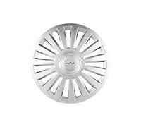 Goodyear Jeu de 4 enjoliveurs de Roues de 15 Pouces Modèle Estambul Argent Design Sportif Qui s'harmonise avec l'extérieur du véhicule. Construction Robuste et Durable.