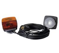 Goodyear - Kit de feux arrière magnétiques pour remorque DC12 V, avec câble 7 broches, lampe tungstène IP67, 4 positions : arrière, frein, clignotant, plaque d'immatriculation