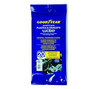 Goodyear Lingettes de Nettoyage pour Intérieur de Voiture, Pou Plastiques et Tableaux de Bord Brillants