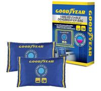 Goodyear Lot de 2 sacs déshumidificateurs de voiture | Réutilisables | Anti-buée et absorption de la condensation | Protège les fenêtres et le pare-brise de la vapeur d'eau | Convient également pour
