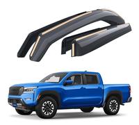 Goodyear Lot de 4 déflecteurs de fenêtre incassables pour Nissan Frontier 2022-2024 à cabine double, pare-pluie, visières de fenêtre pour voitures, déflecteur d'aération, accessoires de voiture