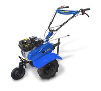 GoodYear - Motobineuse à Essence 7 CV 208 cm³, Transmission par chaîne, Guidon réglable, Roues agricoles 4.00-8, réservoir 3,6 L, Embrayage à poulie tendeuse, avec buttoir et Accessoires