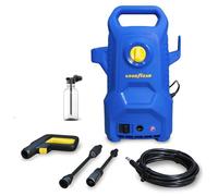 Goodyear - Nettoyeur Haute Pression 1400W 100 Bars, Débit 300 l/h. Lance et Pistolet, Tuyau 5m, système Auto Stop, réservoir détergent 200ml. pour Voiture, Jardin et terrasse