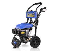 Goodyear - Nettoyeur Haute Pression Thermique 4100W - 206 Bars, Débit 570 l/h, 8m Tuyau, 5 Buses à Raccord Rapide, Réservoir 3,6L, Pompe 3 Pistons Acier Trempé, Idéal Jardin et Extérieur