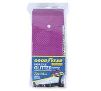 Goodyear Pare-Soleil de Voiture Avant 70 x 145 cm Dobleface avec ventouses - Protection Solaire Pare-Brise Universelle - Fuchsia Petites écailles - Anti-UV, Thermique, Pliable - Accessoires Auto Été