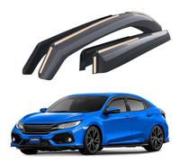 Goodyear pour Canal Déflecteurs d'air Compatible avec Honda Civic 2017-2022 Schrägheck X - Déflecteur d'air, Fenêtre, Deflecteur pour Auto - Protection Soleil&Pluie - Installation Facile -4Pc