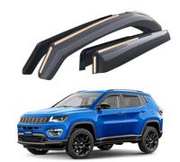 Goodyear pour Canal Déflecteurs d'air Compatible avec Jeep Compass 2016-2026 SUV - Déflecteur d'air, Fenêtre, Deflecteur pour Auto - Protection Soleil&Pluie - Installation Facile -4Pc