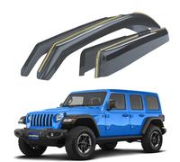 Goodyear pour Canal Déflecteurs d'air Compatible avec Jeep Wrangler 2018-2025 IV (JL) - Déflecteur d'air, Fenêtre, Deflecteur pour Auto - Protection Soleil&Pluie - Installation Facile -4Pc