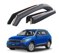 Goodyear pour Canal Déflecteurs Voiture Compatible avec Volkswagen Tiguan 16-23 Pass Allspace - Déflecteur d'air, Déflecteurs pour Auto, Deflecteur Air Fenêtre - Protection Pluie - Inst. Facile -4Pc