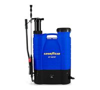 Goodyear - Pulvérisateur à Dos électrique 16 L, Batterie 4 h, Pression de Travail 2-4 Bars, Lance en Acier Inoxydable, Buses réglables, pulvérisateur de Jardin pour Engrais et pesticides