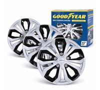 Goodyear SR Enjoliveurs Acapulco 15" Bicolor - Set 4 Pièces - Couvre Roue Universelle - Design Sportif - Montage Facile