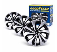 Goodyear SR Enjoliveurs Savona 13" Bicolor - Lot de 4 Housses de Roue universelles - Design Moderne - Facile à Installer