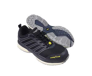 Goodyear Workwear GYSHU1592 Hommes Métal libre Eau de sécurité résistant à chaussures composite léger Toe flexible Semelle intermédiaire formateur S3 / SRC/HRO/ESD, Bleu, Royaume-Uni 7 UE 41