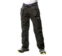 Goodyear Workwear Pantalon Cargo Avec Poches Multiples Et Étui Pour Homme Noir, 30" Taille Jambe Régulière (32")