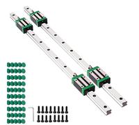GooEquip - Guide linéaire 2 pièces HGR 20 - 1 500 mm - Rail linéaire avec 4 blocs coulissants pour imprimantes 3D, machines CNC, dispositifs électriques, machines médicales