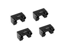 GooEquip Guide linéaire HGR20 2 rails linéaires et 4 blocs de roulement, pièces CNC pour imprimante 3D (4 butées de rail HGR20)