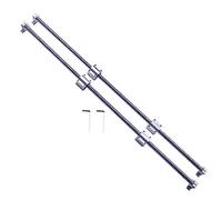 GooEquip Lot de 2 Arbres Linéaires Ø 20 mm 1200 mm - Guide Horizontal de Précision - Roulement + 4 Blocs SCS20UU + 4 Supports SK20 - Kit de Rails de Guidage